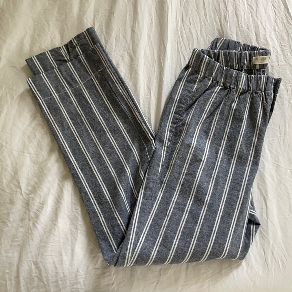 Brandy Melville Striped John Galt Linen Pants